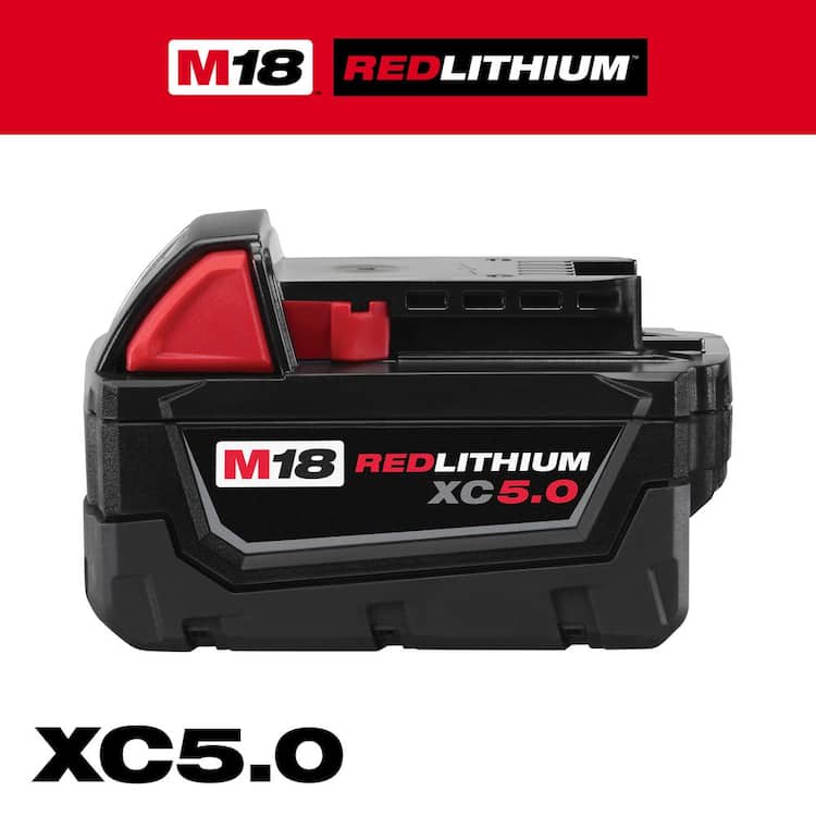 Milwaukee M18 18-Volt 5.0 Ah Lithium-Ion XC Extended Capacity Battery Pack