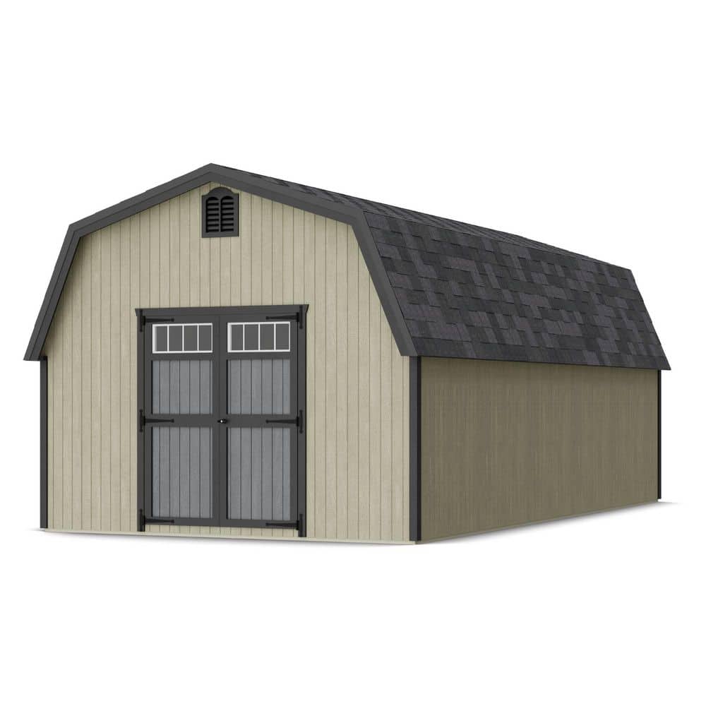 Colonial Greenfield 12 ft. x 24 ft. Outdoor Wood Storage Shed Do-It-Yourself Precut Kit with Floor (288 sq. ft.) price history on PriceWatchPro