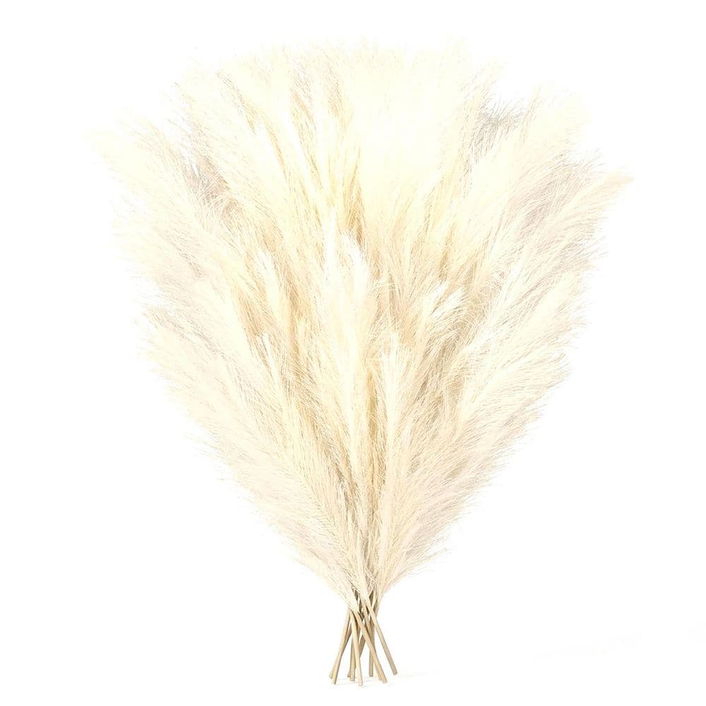 10 Pack 71 in. Beige Artificial Plant Tall Faux Pampas Grass for Boho Floor Vase Wedding Home Decor price history on PriceWatchPro