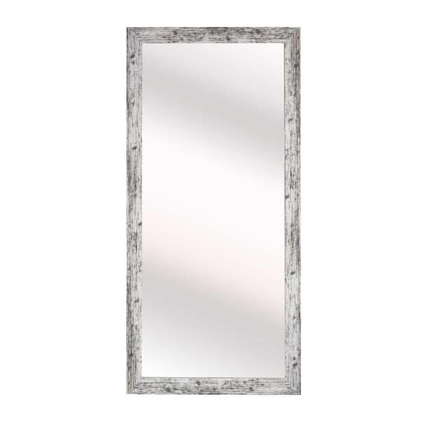 Unbranded 25 in. W x 60 in. H Framed Rectangular Bathroom Vanity Mirror in White