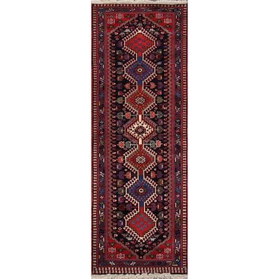 Azerbaijan Navy/Ivory 2.1 ft. x 5 ft. Geometric Runner Rugs