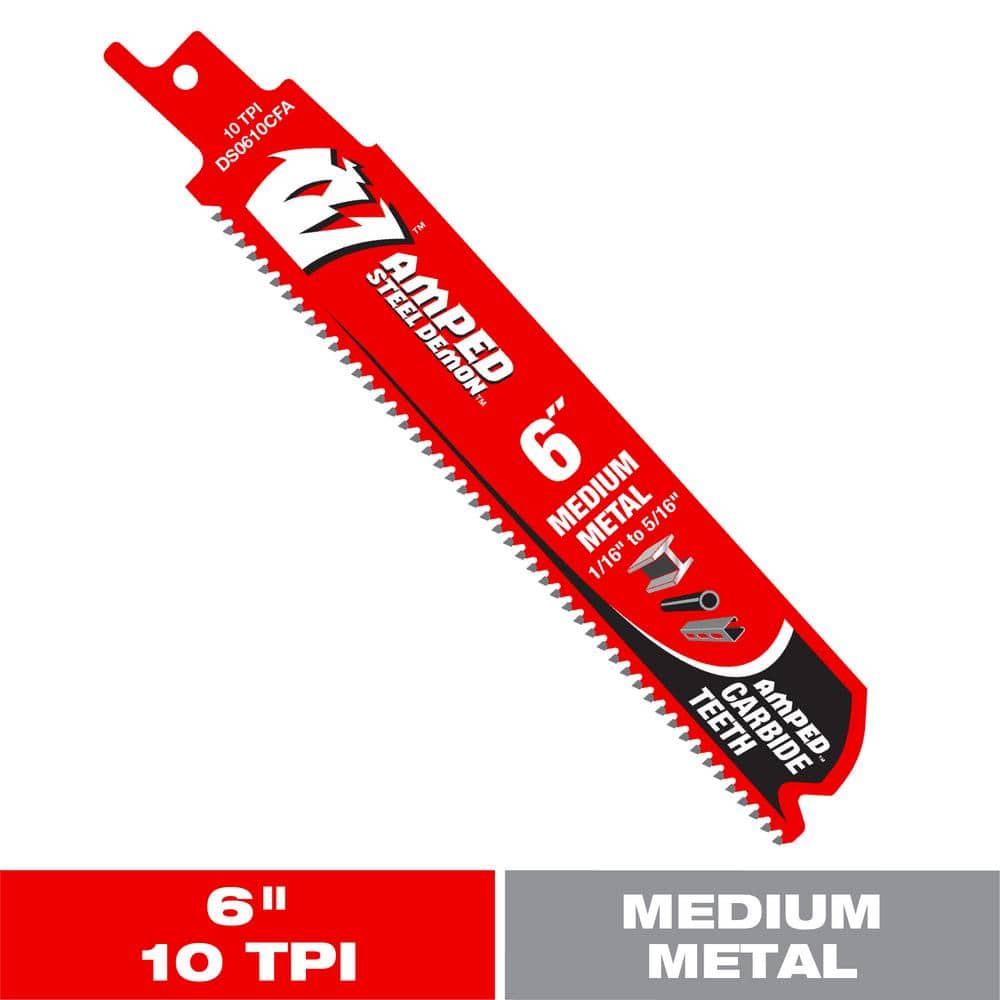 FOXBC 6 Inch 14/18 TPI Bi-Metal Reciprocating Saw Blades For Auto