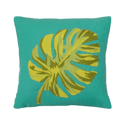 teal green throw pillows
