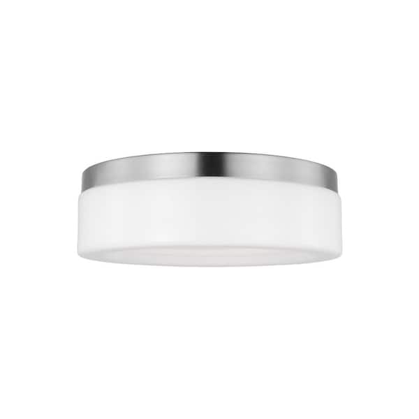 Generation Lighting Rhett 12 in. Brushed Nickel LED Flush Mount