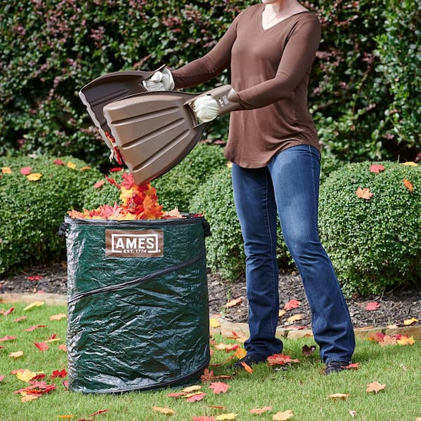 Folding Garden Reusable Yard Waste Bag Pop up Leaf Trash Can