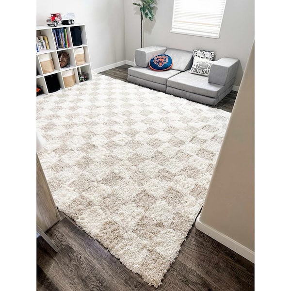 Atira 8 ft. X 10 ft. Cream/Light Beige Area Rug