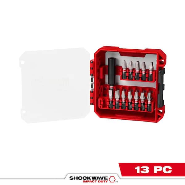 SHOCKWAVE Impact Duty Alloy Steel Screw Driver Bit Set (13-Piece)