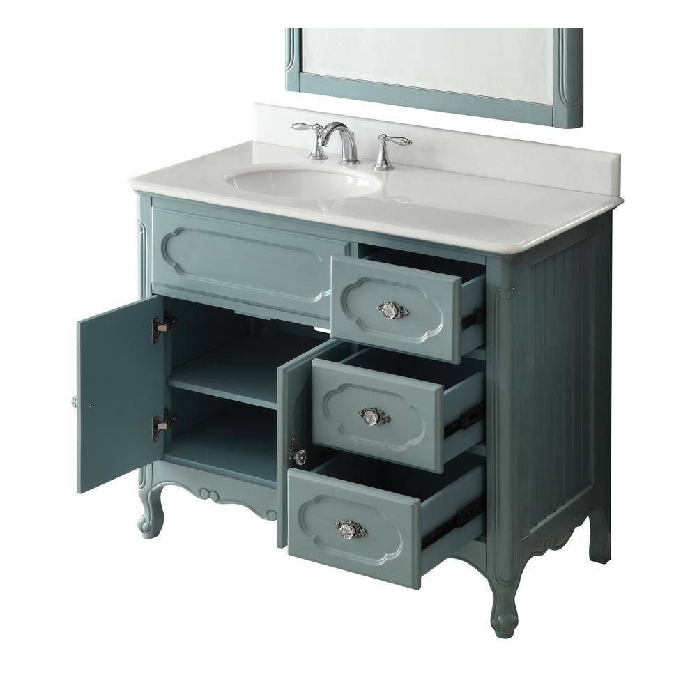 Benton Collection Knoxville 42 in. W x 21 in. D x 35 in. H Bathroom