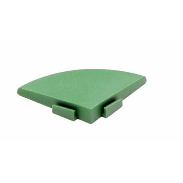 Unbranded XL All Weather 0.39 in. x 2.5 in. x 0.20 ft. PVC Deck Tile Spring Grass Corner Trim Set (4-Piece)