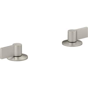 Components Bathroom Sink Handles with Lever Design in Vibrant Brushed Nickel