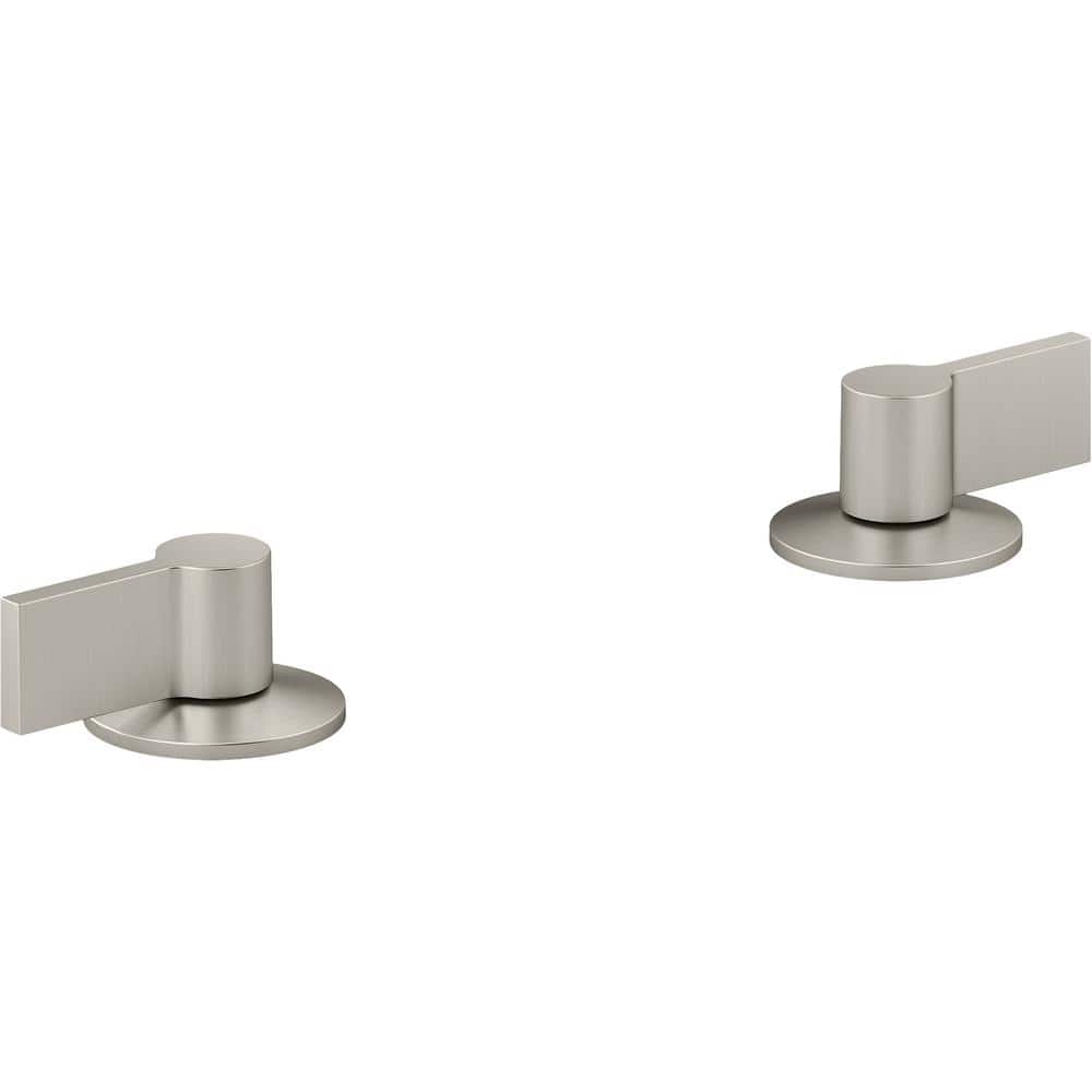 Components Deck Mount Bath Faucet Handles with Lever Design in Vibrant Brushed Nickel price history on PriceWatchPro