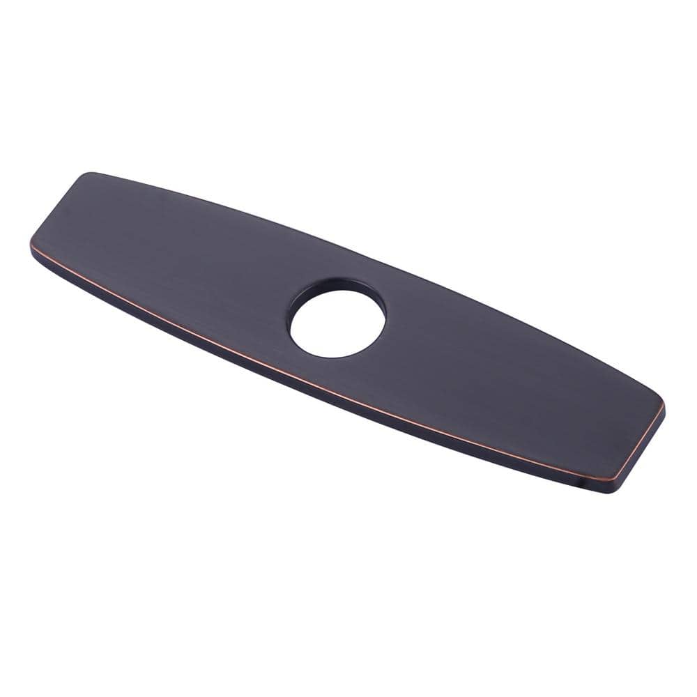 9.6 in. x 2.4 in. x 0.3 in. Stainless Steel Kitchen Sink Faucet Hole Cover Deck Plate in Oil Rubbed Bronze price history on PriceWatchPro