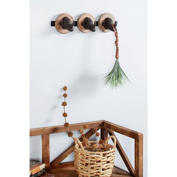 Handmade Hooks and Robe Hangers 3 PCS, Wall Coat Racks With Beach Stones,  Decorative Wood Wall Hooks Wall Mounted -  Australia