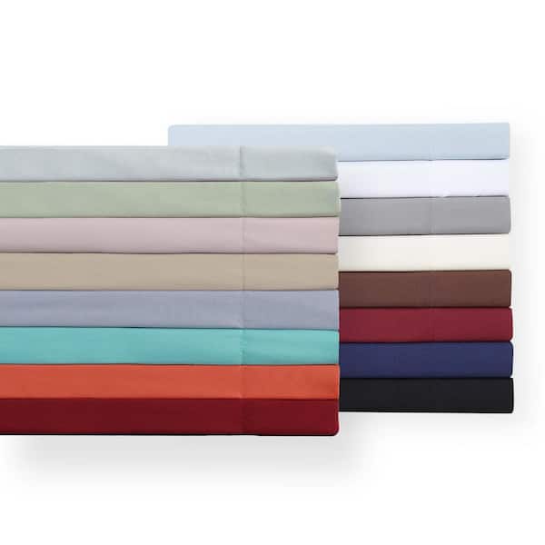Truly Soft Black 4-Piece Solid 180 Thread Count Microfiber Full Sheet Set