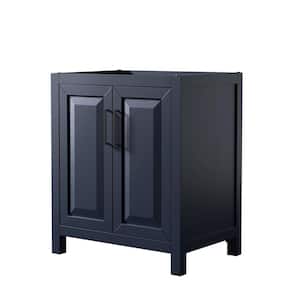 Daria 29 in. W x 21.5 in. D x 35 in. H Single Bath Vanity Cabinet without Top in Dark Blue