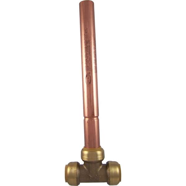 SharkBite 3/4 in. Push-to-Connect Brass Residential Water Hammer Arrestor Tee