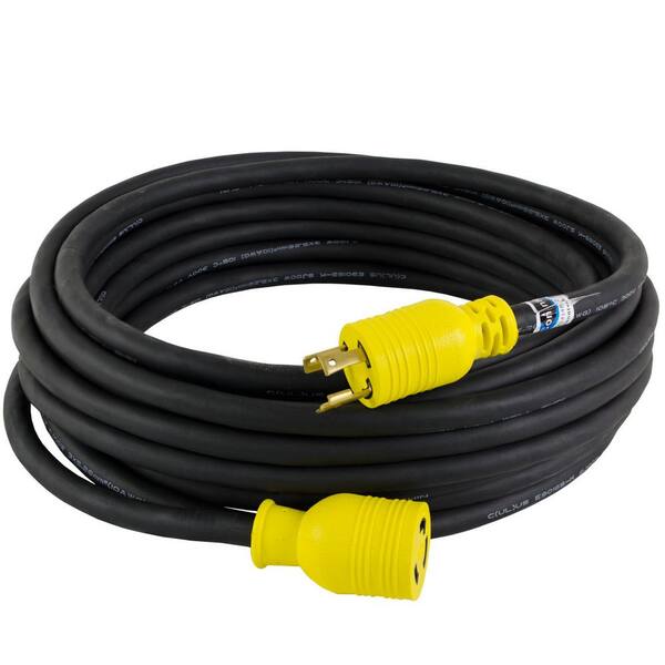 Conntek 50 ft. 12/3 20 Amp 250-Volt L6-20 Anti-Weather, Oils, Acids and Chemicals Rubber Locking Extension Cord