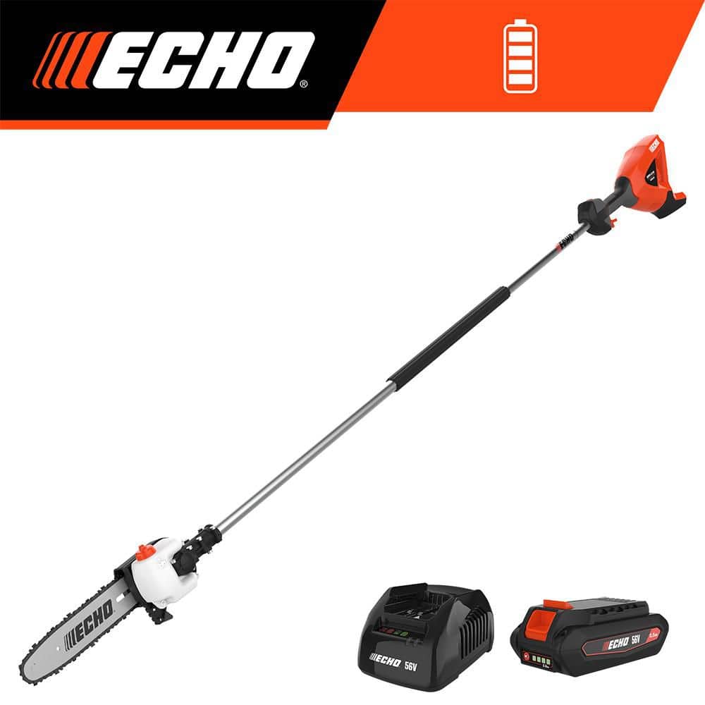 ECHO 56V 10 in. Bar Cordless Battery Powered Pole Pruner Saw w