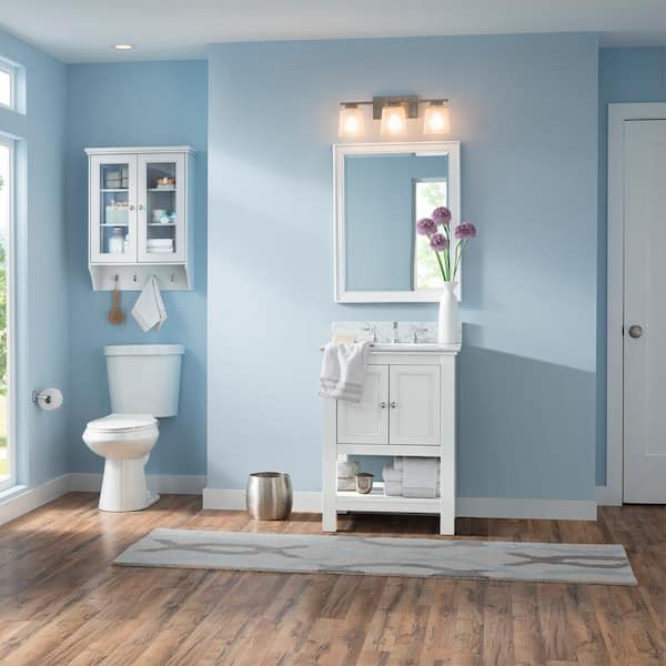 Gazette 24 in. W x 21-3/4 in. D Bath Vanity Cabinet Only in White Gazette 24 in. W x 21-3/4 in. D Bath Vanity Cabinet Only in White