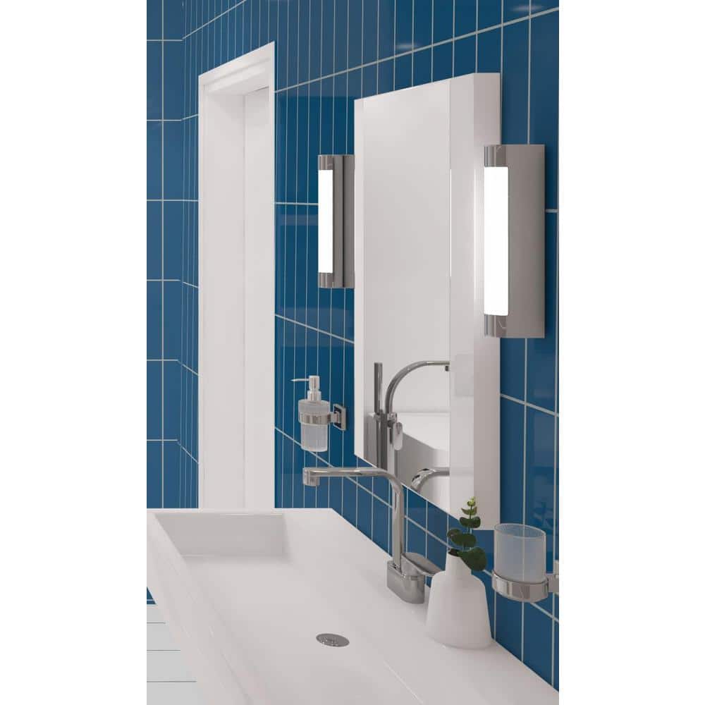 Galor-Nayim 3" x 12" Glossy Blue Ceramic Wall Tile