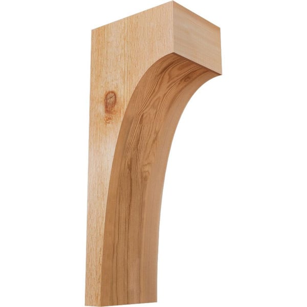 Ekena Millwork 6 in. x 8 in. x 20 in. Western Red Cedar Huntington Rough Sawn Corbel