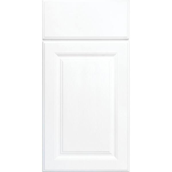 Hampton Bay Hampton Satin White Raised Panel Stock Assembled Base Kitchen Cabinet With Drawer Glides 24 In X 34 5 In X 24 In Kb24 Sw The Home Depot