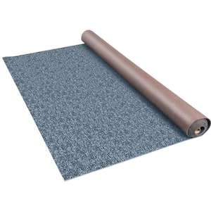 Gray Marine Carpet 6 ft. x 13.1 ft. Polyester Texture Blue Boat Carpet Rugs Rugs Water-Proof Full Roll Carpet