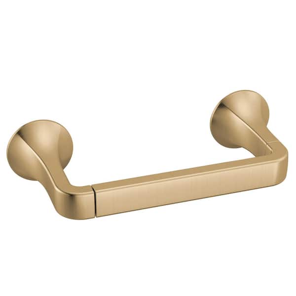 Lineax Gold Wall-Mount Toilet Paper Holder in Champagne Bronze