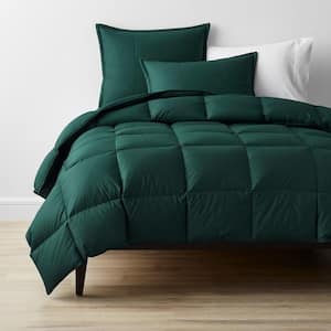 LaCrosse Quilted Hunter Green Cotton Standard Sham