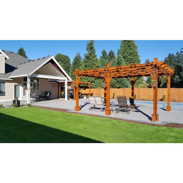 Outdoor Living Today Breeze 12 ft. x 20 ft. Cedar Pergola