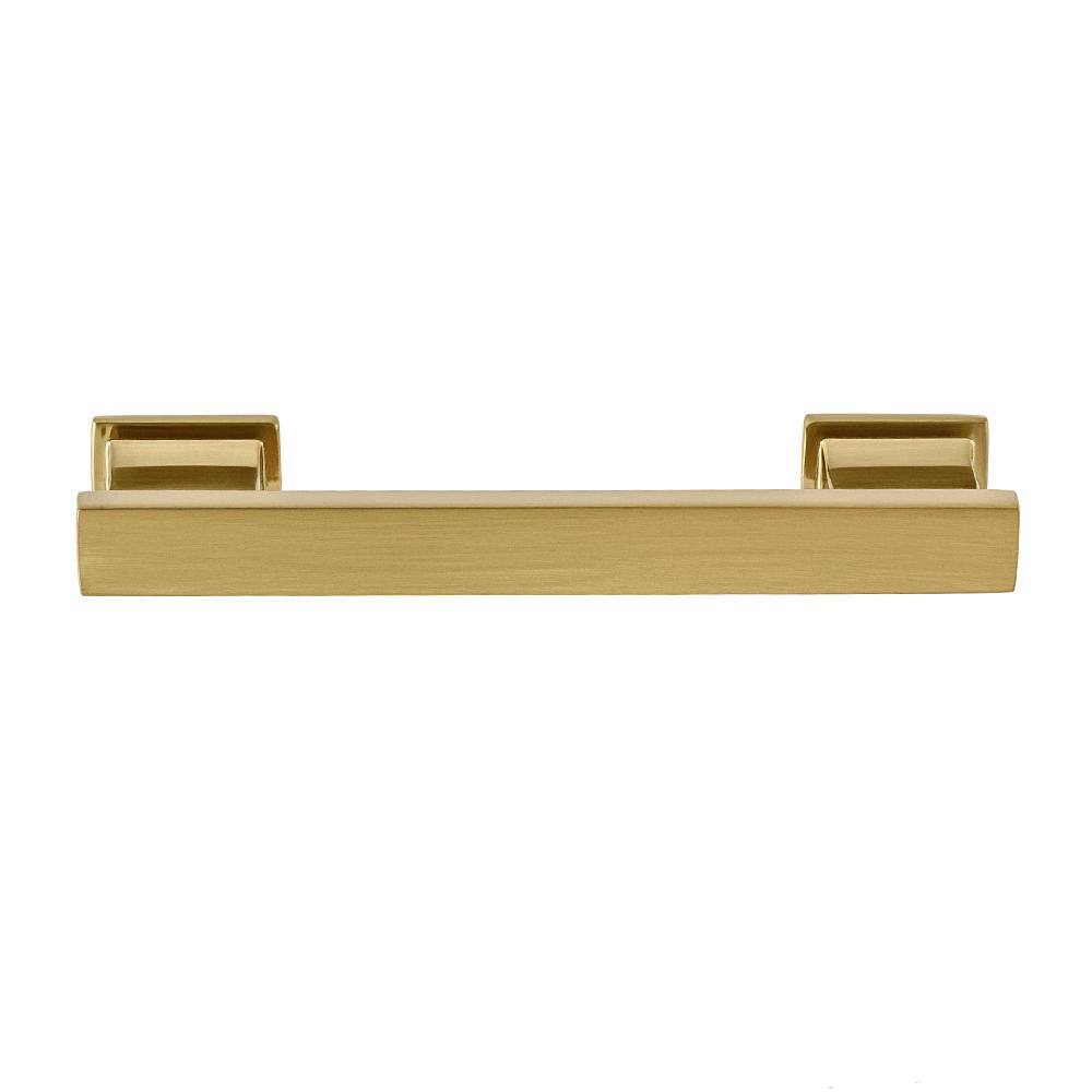 Satin Brass 3 1/2" Center to Center Bar Pull