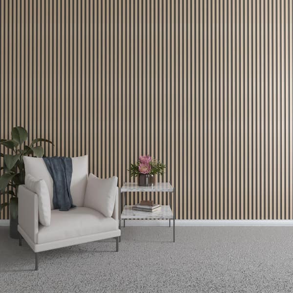 Ekena Millwork 47 in. H x 1 in. W Slatwall Panels in Hickory 42-Pack