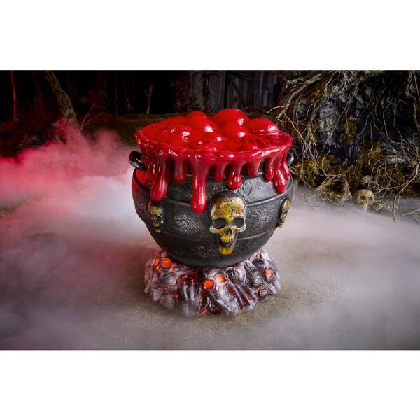 NEW! 2022 Home Depot Bubbling Cauldron w/ LED Fire - Animatronic - order NIB!