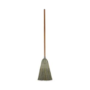 56 in. Overalll Length Yucca Corn Fiber Bristles Warehouse Corn Broom, in Natural (12/Carton)