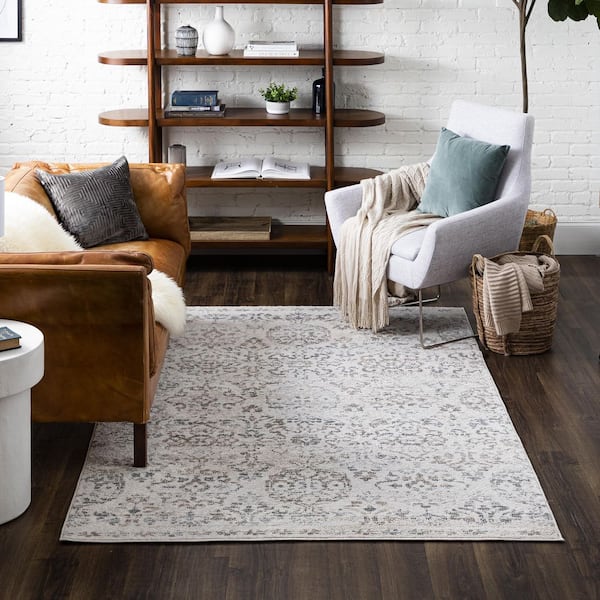 Hancock Gray 3 ft. 3 in. x 5 ft. Area Rug