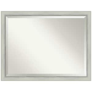 Flair Silver Patina 44 in. H x 34 in. W Framed Wall Mirror