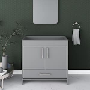 Pacific 36 in. W x 18 in. D Modern Bath Vanity Cabinet Only in Gray
