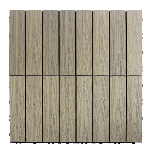 NewTechWood UltraShield Naturale 1 ft. x 1 ft. Quick Deck Outdoor 