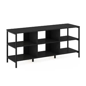 Classic Americano/Black TV Stand Entertainment Center Fits TV's up to 60 in. with open shelves