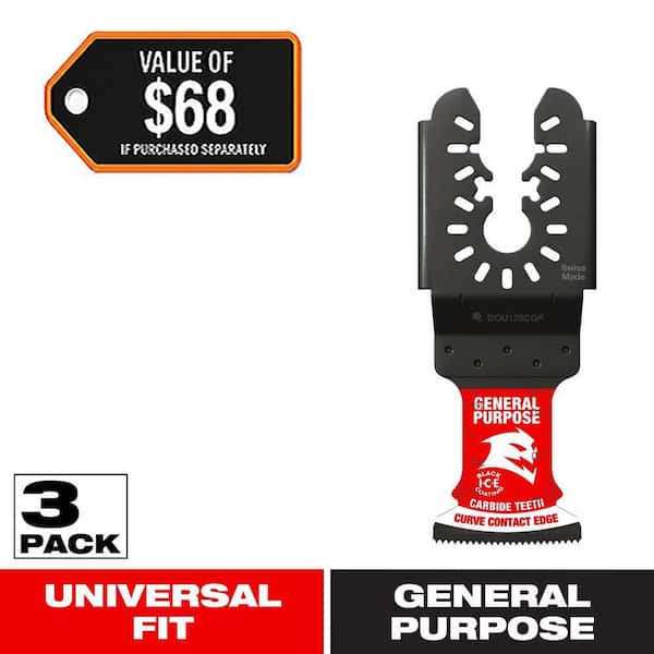 1-1/4 in. AMPED Demo Demon Universal Fit Carbide Teeth Oscillating Tool Blades for General Purpose Cuts