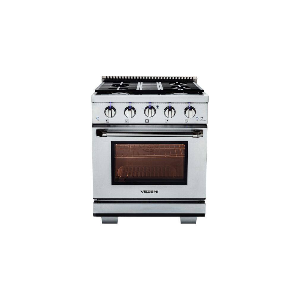 Randolph Collection 30 in. 4 Burners Freestanding Gas Range in Stainless Steel price history on PriceWatchPro