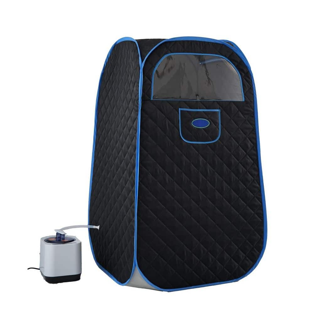 Portable Personal 1-Person Folding Steam Sauna Tent with 1000-Watt 2.2l Steam Generator for Home Relaxation and Spa price history on PriceWatchPro