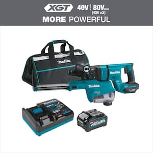 40V max XGT Brushless Cordless 1-1/8 in. Rotary Hammer (D-Handle) Kit w/Dust Extractor, AFT, AWS Capable (4.0Ah)
