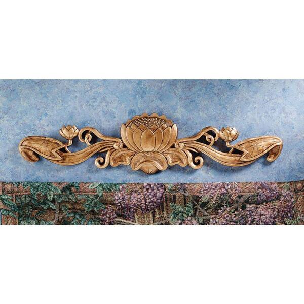 Design Toscano 7.5 in. x 30 in. De Velde Water Lily Architectural