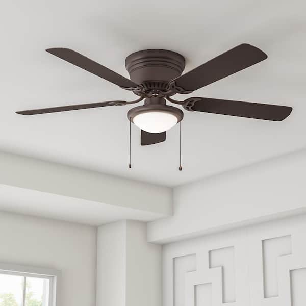 Hampton Bay Hugger 56 in. LED Espresso Bronze Ceiling Fan