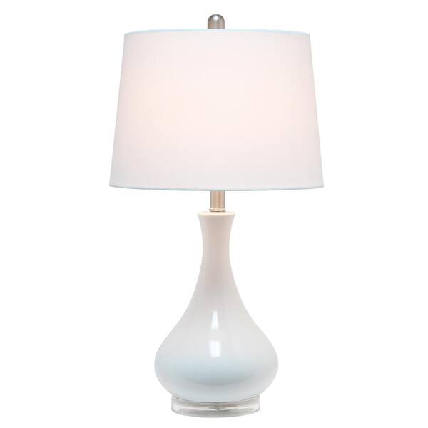 silver droplet table lamp