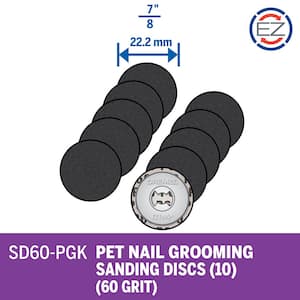 EZ Lock Pet Grooming Sanding Disc Kit (10-Piece)