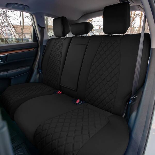 FH Group Neoprene Custom Fit Full Set Seat Covers for 2017-2022 Honda CR-V LX EX and EX-L DMCM5014BK-FULL