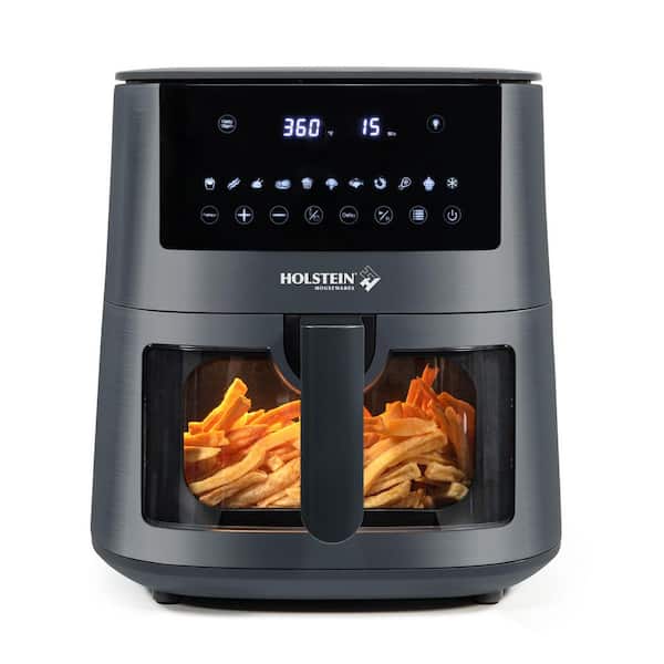 HOLSTEIN HOUSEWARES 7.6 Qt. Digital Air Fryer Grey