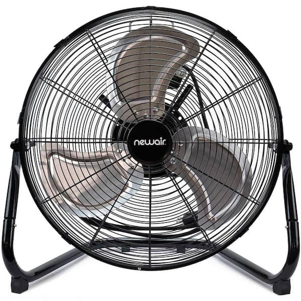 Adrinfly 18 Inch 3 Speed High Velocity Blade Fan Heavy Duty, Black